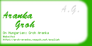 aranka groh business card